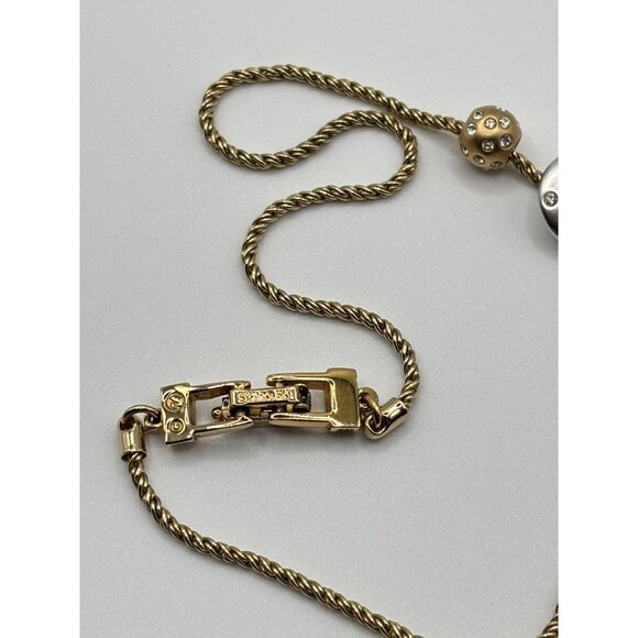 Vintage Swarovski Kauri Crystal Slider Charm Necklace - Picture 4 of 8